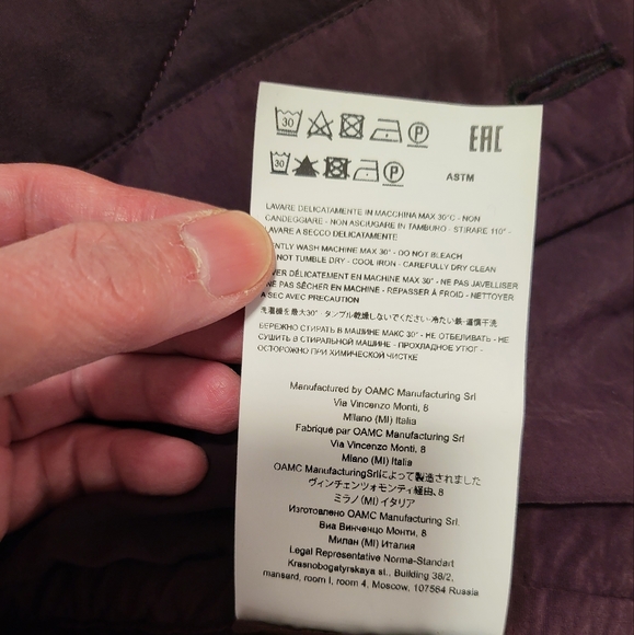 OAMC Oversized Quilted Collarless Jacket - Picture 8 of 8